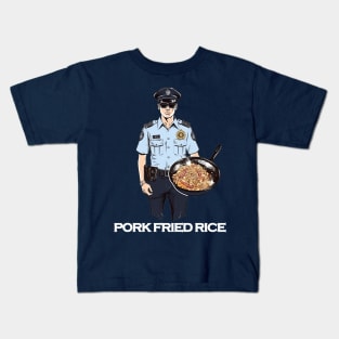 Police Officer's Fried Rice Kids T-Shirt